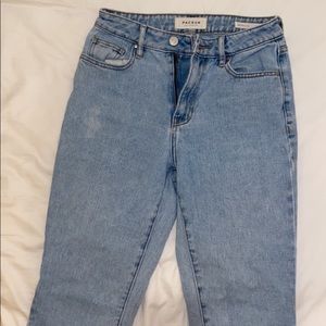 Pacsun light wash mom jeans!